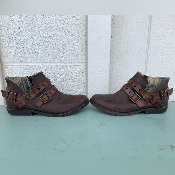 Blowfish Strappy Ankle Boots - Picture 2 of 8